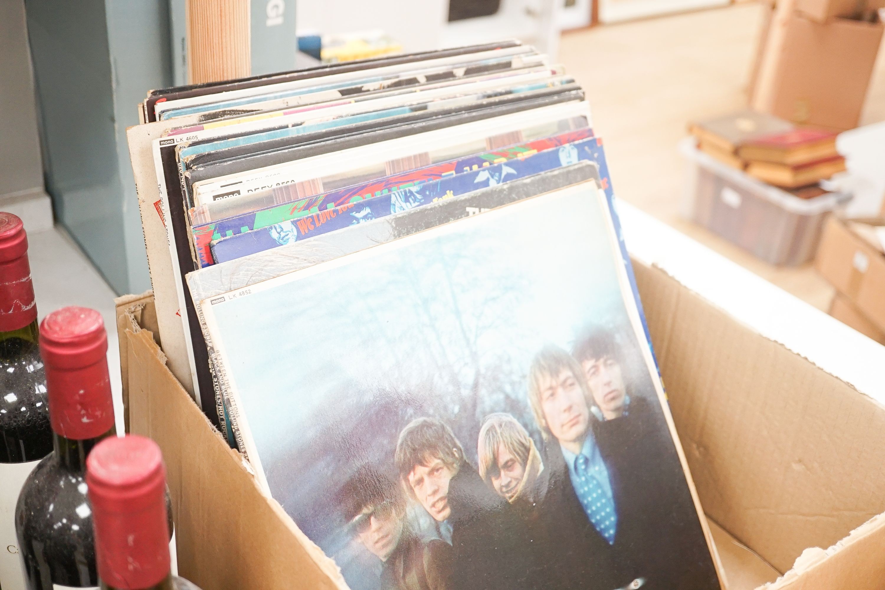 A quantity of Rolling Stones LP records